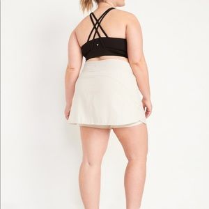 High-Waisted StretchTech Skort for Women xxl Bone white